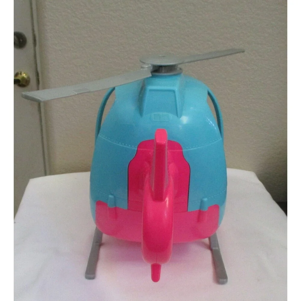 Barbie Doll Helicopter Dreamhouse Adventures Pink & Blue Spinning Rotor 2018